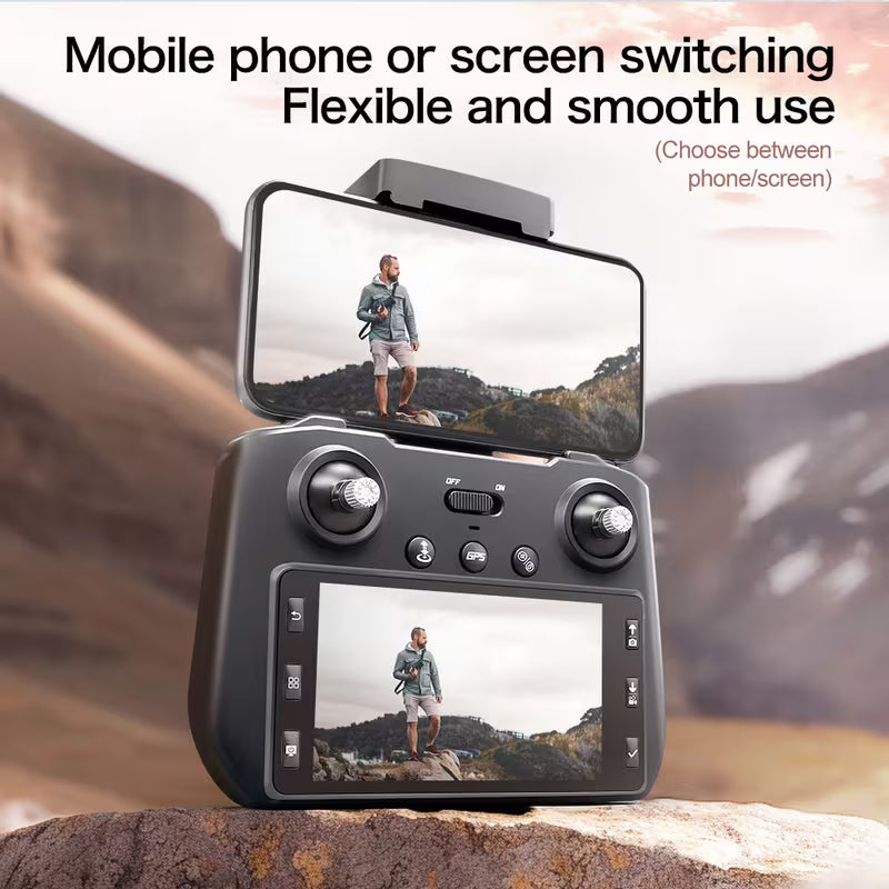 he DINGETU Drone Features a High-Definition 8K Large Screen, 5G Optical Flow, GPS, And a Professional Aviation Camera