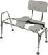 Transfer Bench Shower Chair with Non Slip Aluminum Body