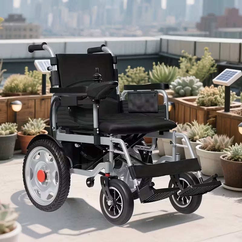 Ultra-Lightweight Electric Wheelchair, 360° Flexible Joystick Control, One-Second Foldable Design