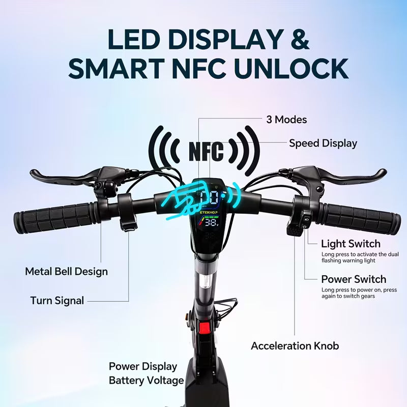 Ultra Long Range 30 Mile Electric Scooter 350W, 8.5-inch Tires, 25-30KM/H Maximum Speed, Adult Folding Commuting Electric Scooter, Suitable For Adult Commuting, Foldable/Upgraded 450W, Long Range 50km, High End Electric Scooter