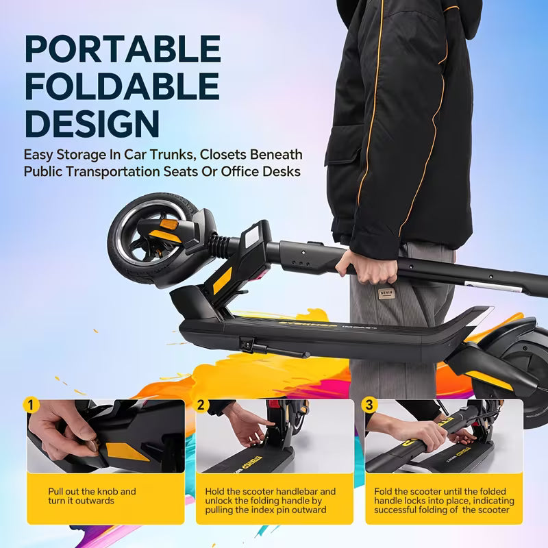 Ultra Long Range 30 Mile Electric Scooter 350W, 8.5-inch Tires, 25-30KM/H Maximum Speed, Adult Folding Commuting Electric Scooter, Suitable For Adult Commuting, Foldable/Upgraded 450W, Long Range 50km, High End Electric Scooter