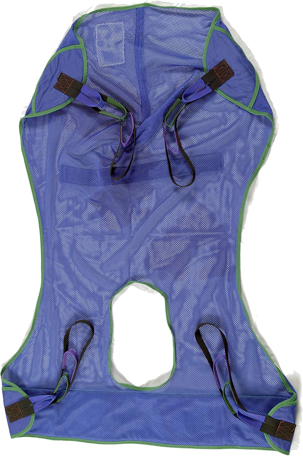 Universal Full Body Mesh Lift Sling with Commode Opening, Large, 56 x 43.5 - Polyester Slings for Patient Lifts