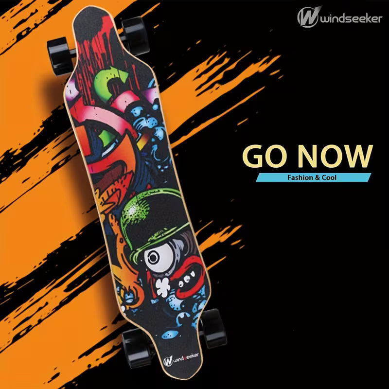 Windseeker Commuter Electric Longboard, 450W Motor, 30kmh Speed, 30km Range