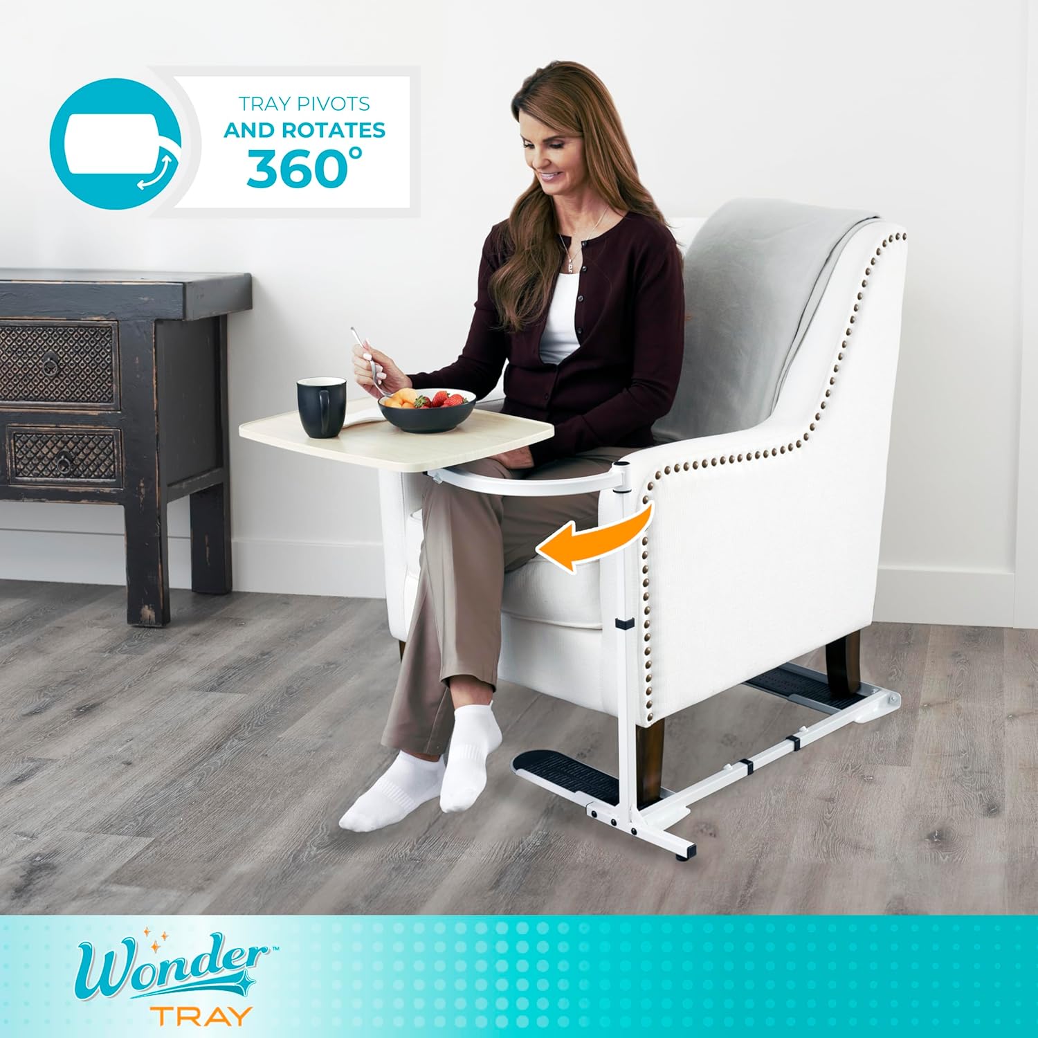 Wonder Tray, Adjustable Swivel Table, Large Laptop Stand, Couch Desk, Side Tables & Gaming Bench