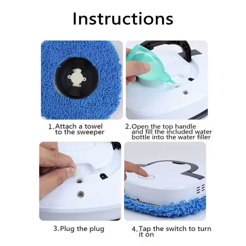 Automatic Spray Sweeping Robot Intelligent Mopping Machine Full Automatic Mopping Cleaner Dry Wet Dual Purpose Mopping Machine,