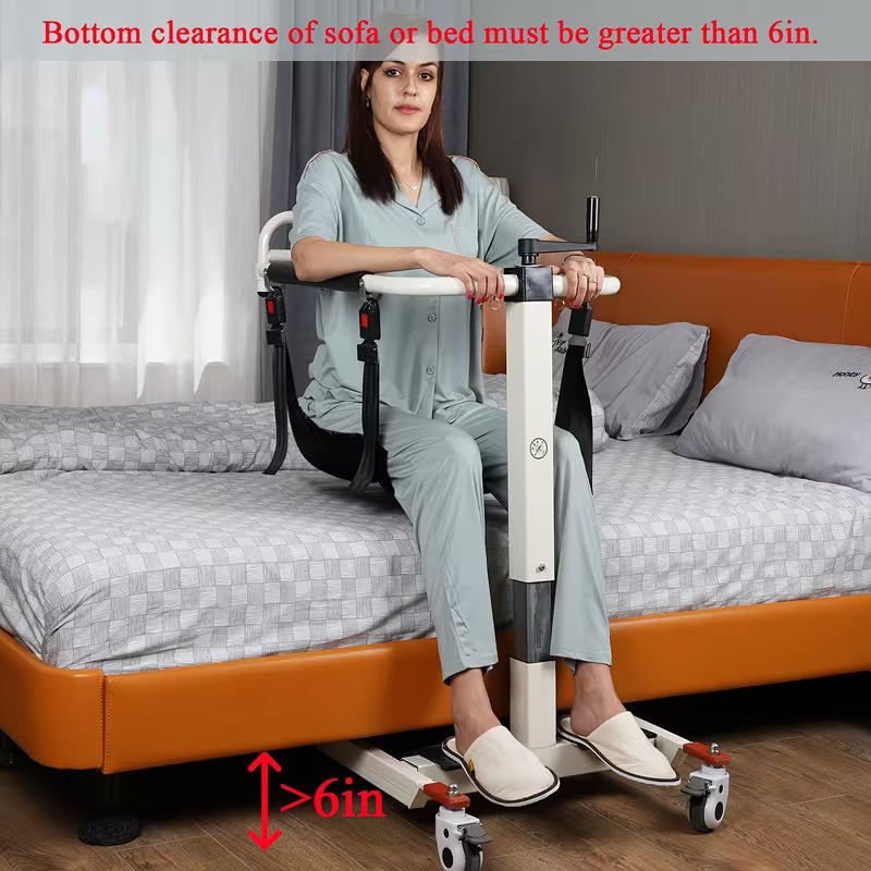 Patient Lift Transfer Chair, Patient Lift for Home, Car, Lightweight Bedside Bathroom Shower Chair, Patient Lift Aid
