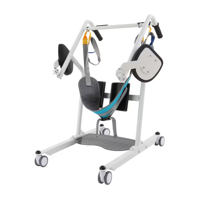 Sit to Stand Lift - Adjustable Nursing Transfer Aid - Versatile Metal Frame for Homes, Healthcare, and Public Spaces