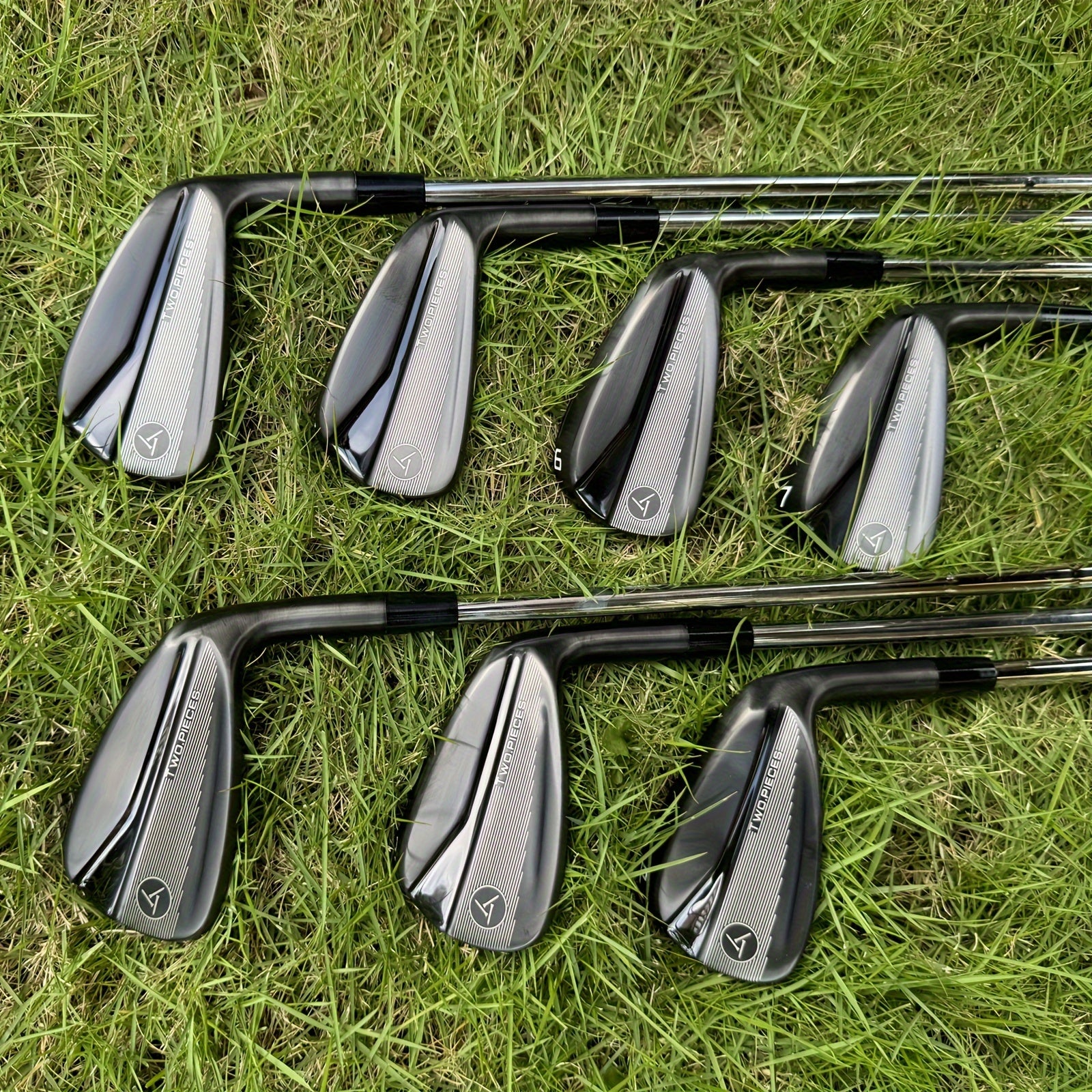 7pcs/Set S880 Golf Irons Black/Golden Forged Set 4 5 6 7 8 9 P with Stiff Flex Steel Shaft RH Golf Clubs