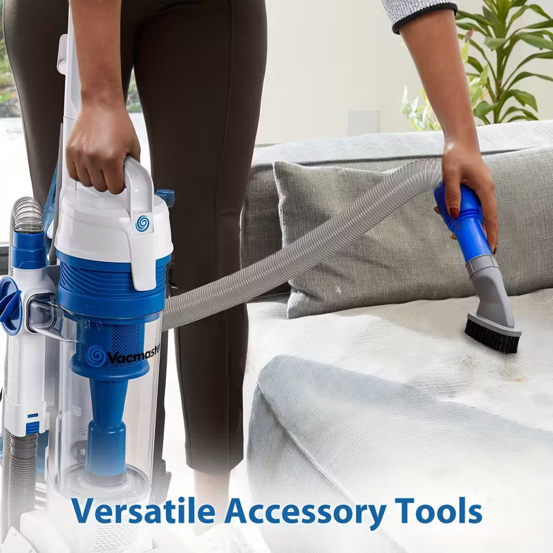 Upright Vacuum Cleaner Power Suction Bagless Vacuum Cleaner Portable Floor Cleaner with 20ft Cord & 13 Inch Cleaning Path for Carpet, Hard Floor And Pet Hair