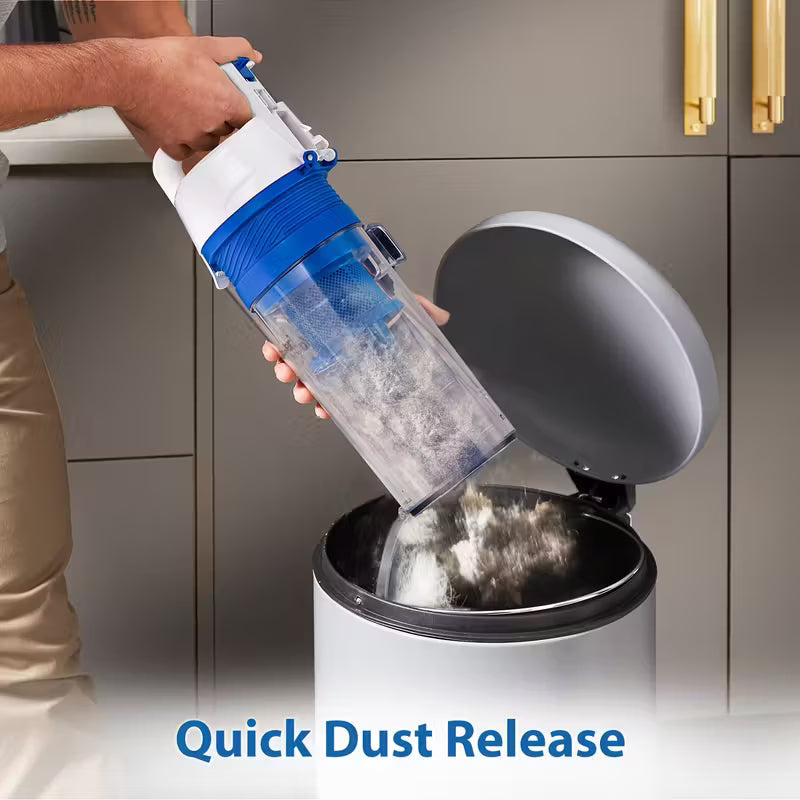 Upright Vacuum Cleaner Power Suction Bagless Vacuum Cleaner Portable Floor Cleaner with 20ft Cord & 13 Inch Cleaning Path for Carpet, Hard Floor And Pet Hair