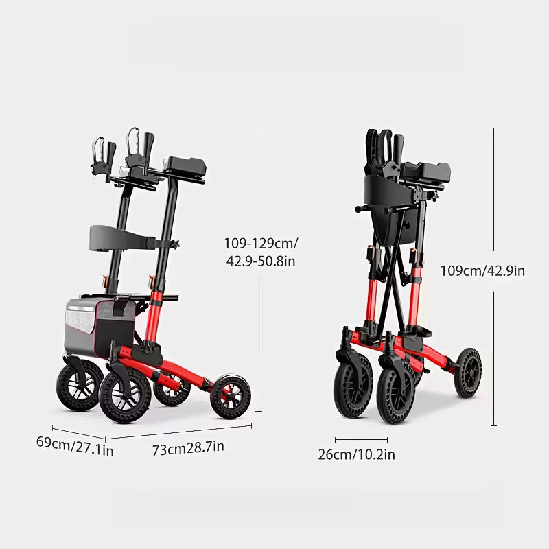 wheel roller shopping cart which is lightweight and can befolded andunfolded in one step for use It has an enlargedshopping basket a seatand adjustable height It isa shoppingcart suitable for the elderly and people of different heights